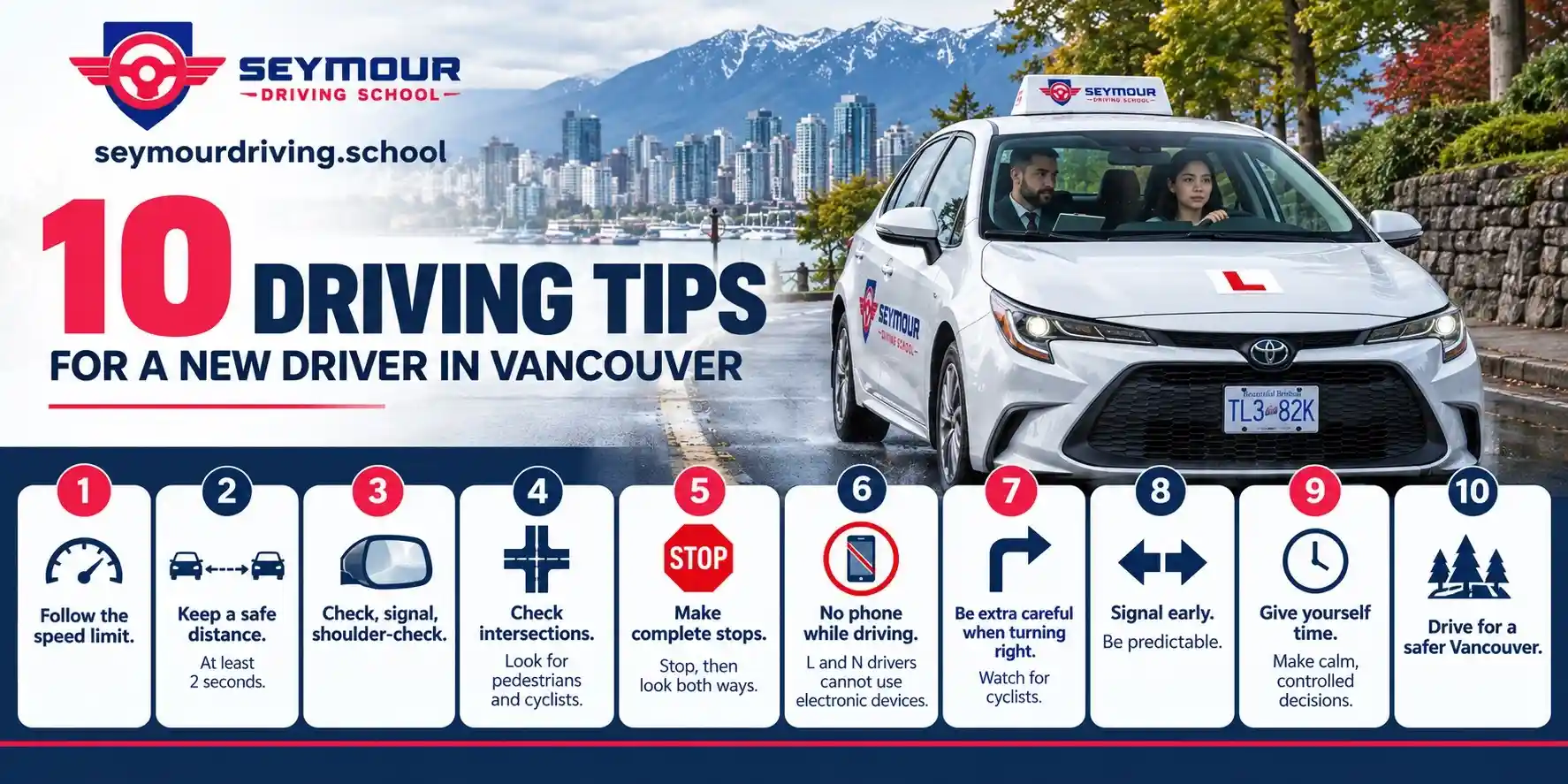 10 Tips for New Drivers in Vancouver tips for driving in vancouver 2 driving tips for a new driver
