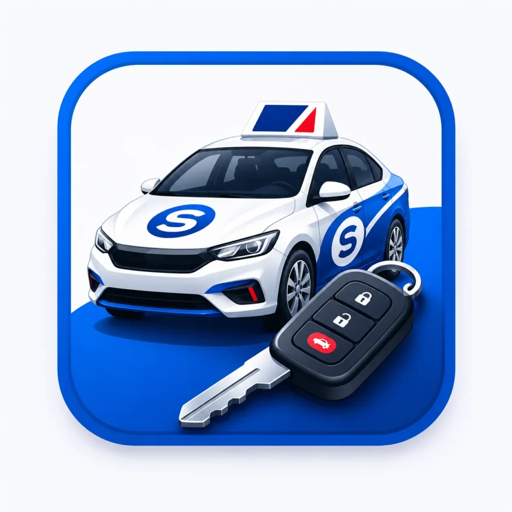 Driving test preparation icon
