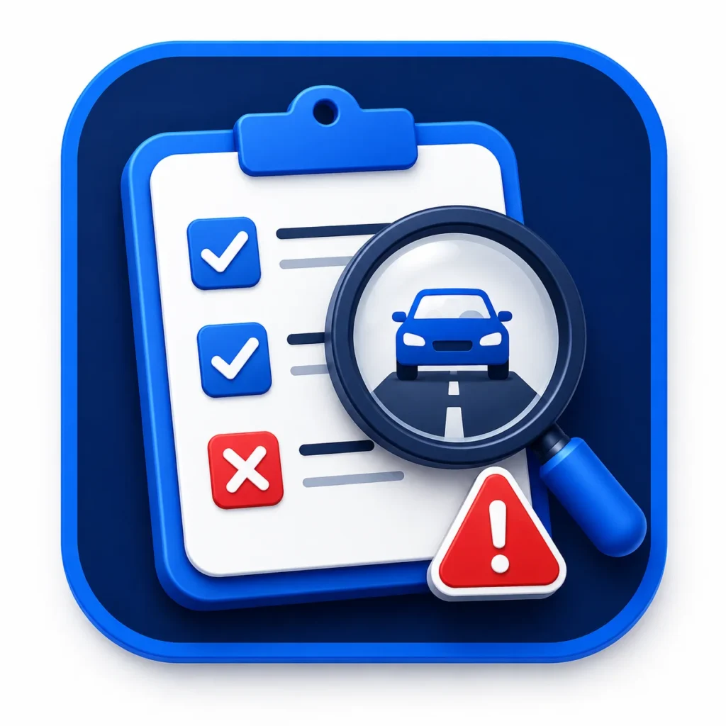 Driving test preparation icon