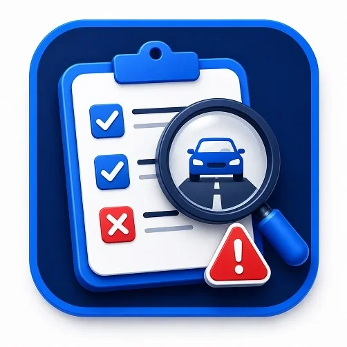 Driving test preparation icon