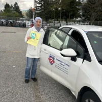 Fatemeh She passed on April 11th At first try