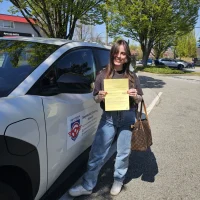 Stephanie April 23rd She passed road test successfully at first try